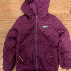 LL bean kids size 5-6 reversible jacket -